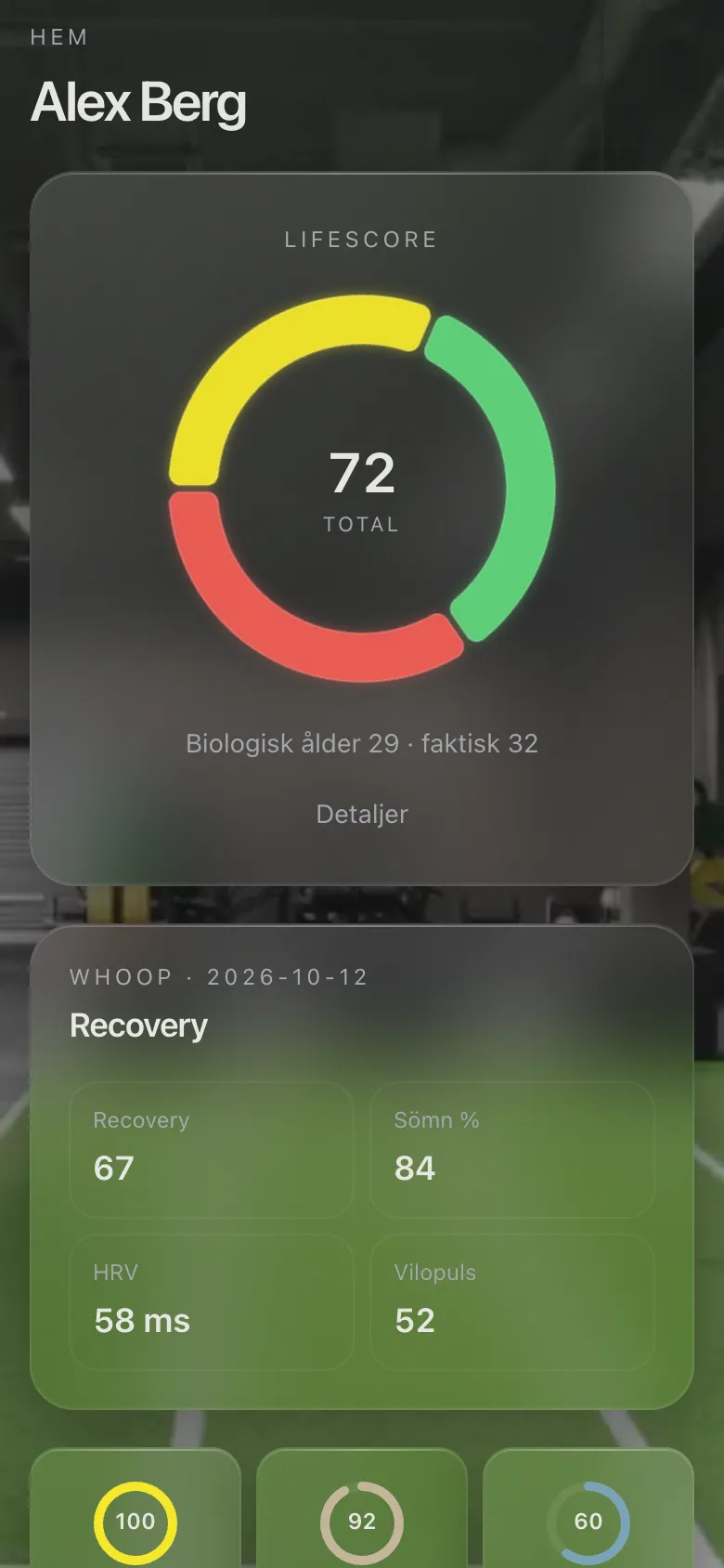 Mind2Muscle-appen — Hem med Lifescore